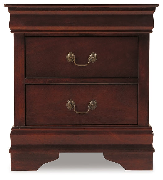 Alisdair Sleigh Bed With Mirrored Dresser And 2 Nightstands