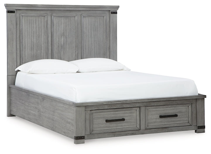 Cama con almacenaje Russelyn y tocador con espejo