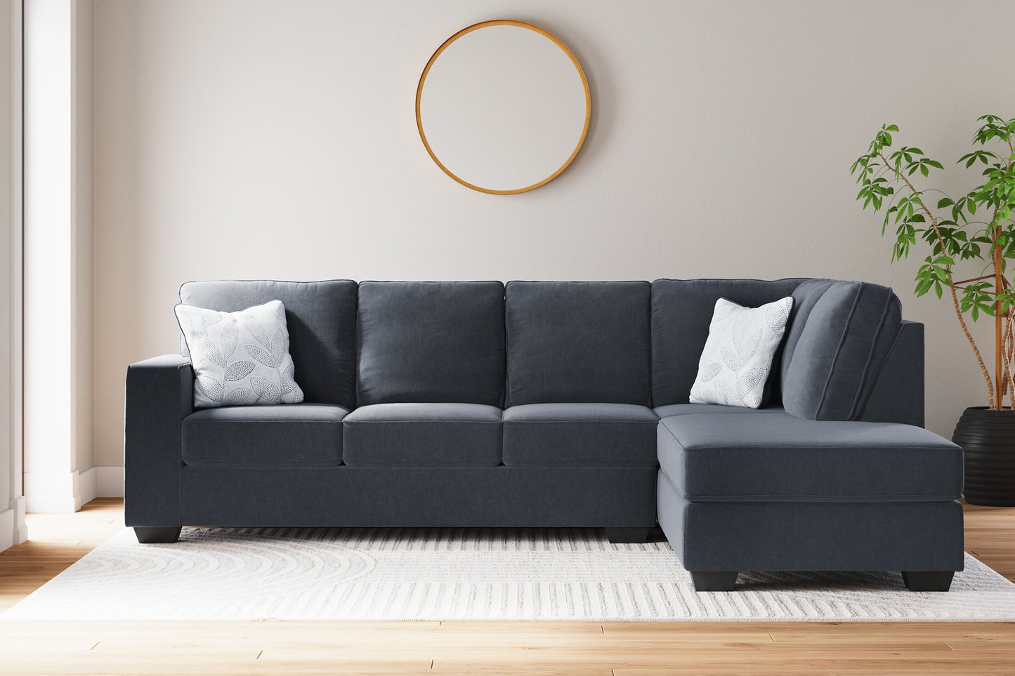 Seccional de 2 piezas con chaise longue Altari