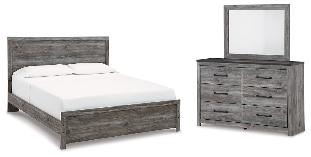 Cama Bronyan con paneles y tocador con espejo