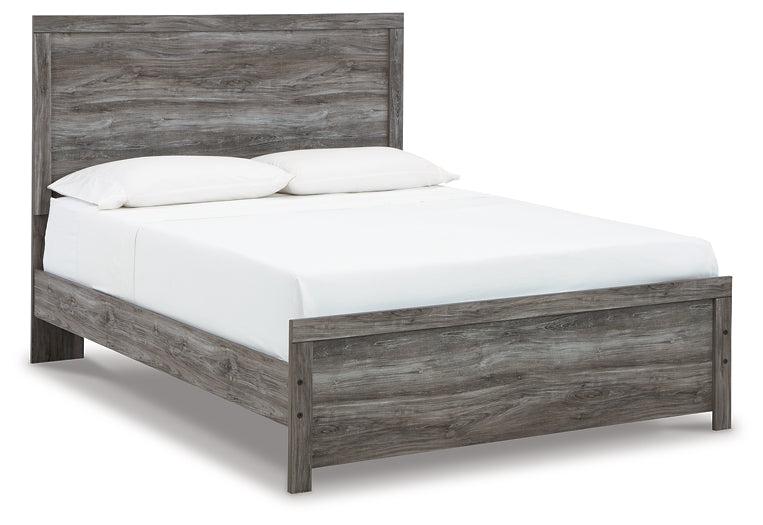 Cama Bronyan con paneles, cómoda y espejo