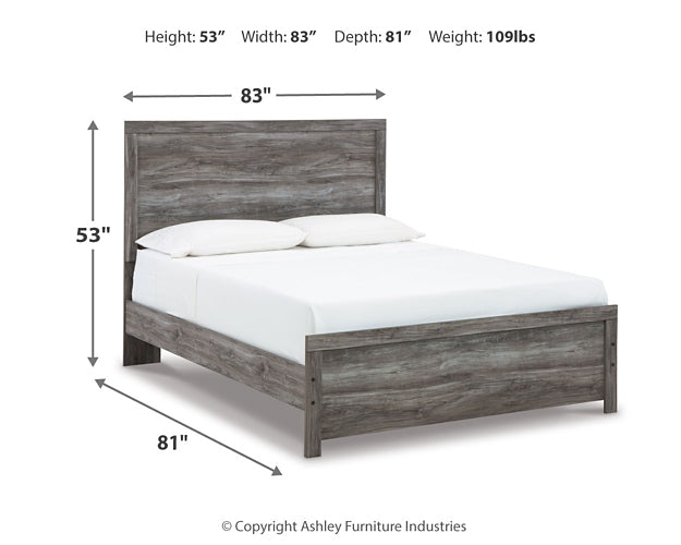 Cama Bronyan con paneles, cómoda y espejo