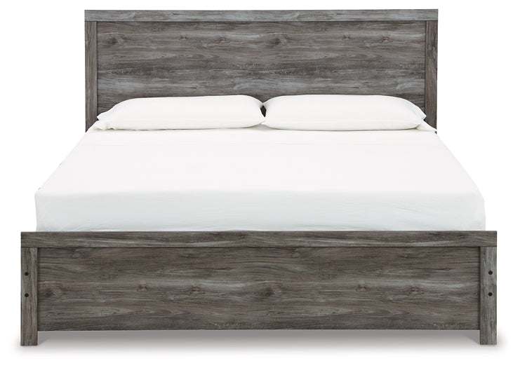 Cama Bronyan con paneles, cómoda y espejo