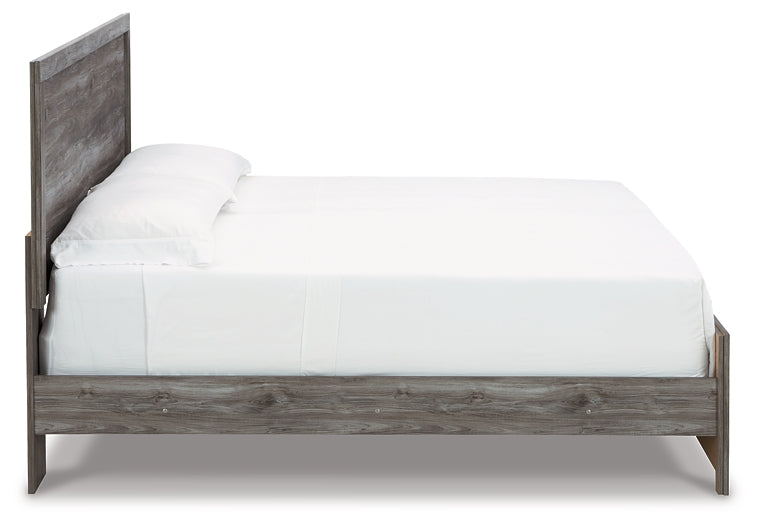 Cama Bronyan con paneles, cómoda y espejo