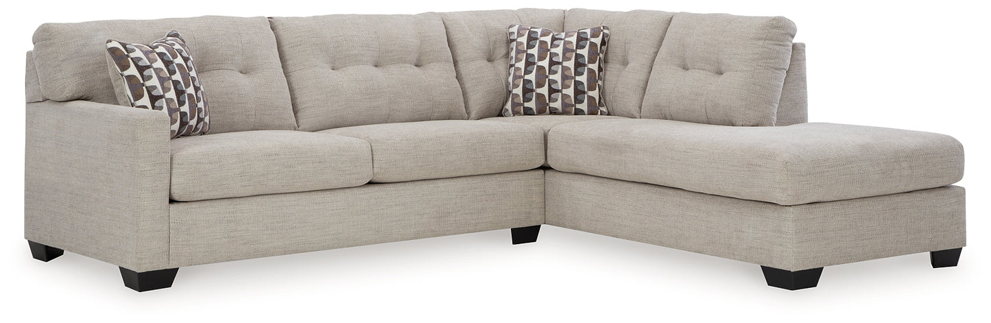 Seccional cama Mahoney de 2 piezas con chaise longue