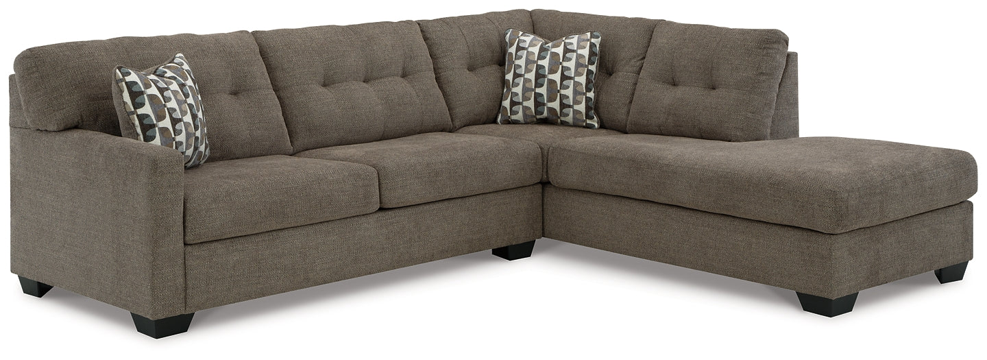 Seccional cama Mahoney de 2 piezas con chaise longue
