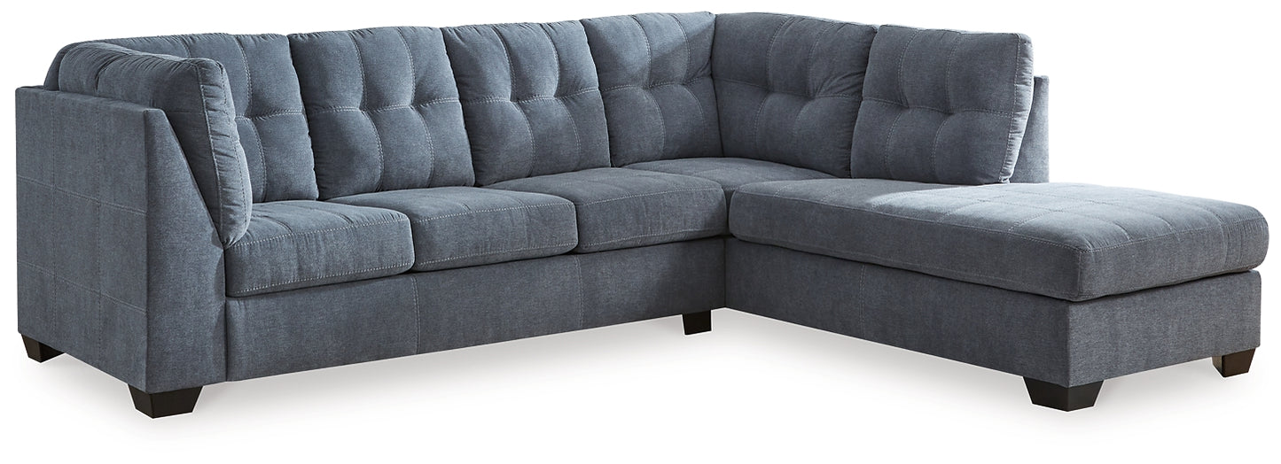 Seccional Marleton de 2 piezas con chaise longue