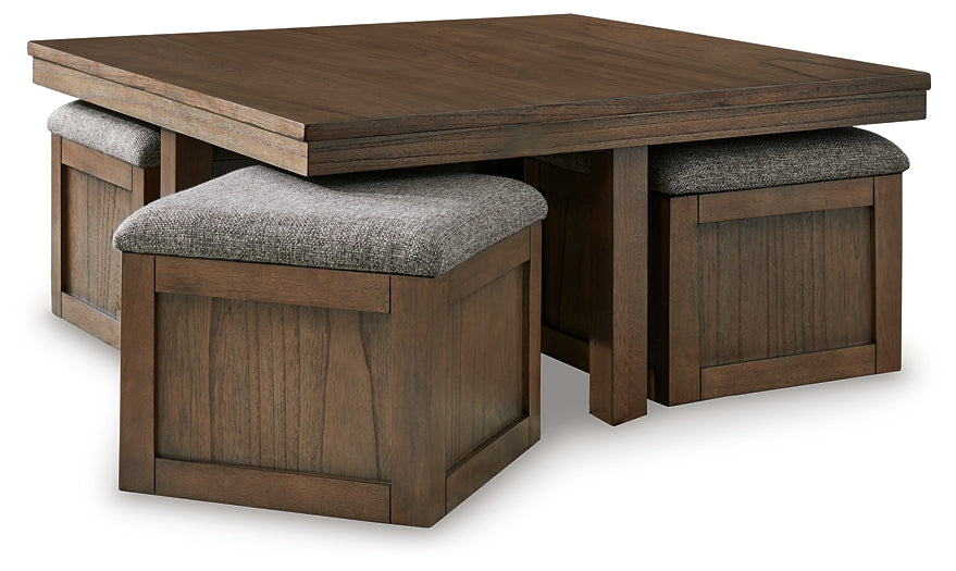 Mesa de cóctel Boardernest con 4 taburetes (5 unidades)
