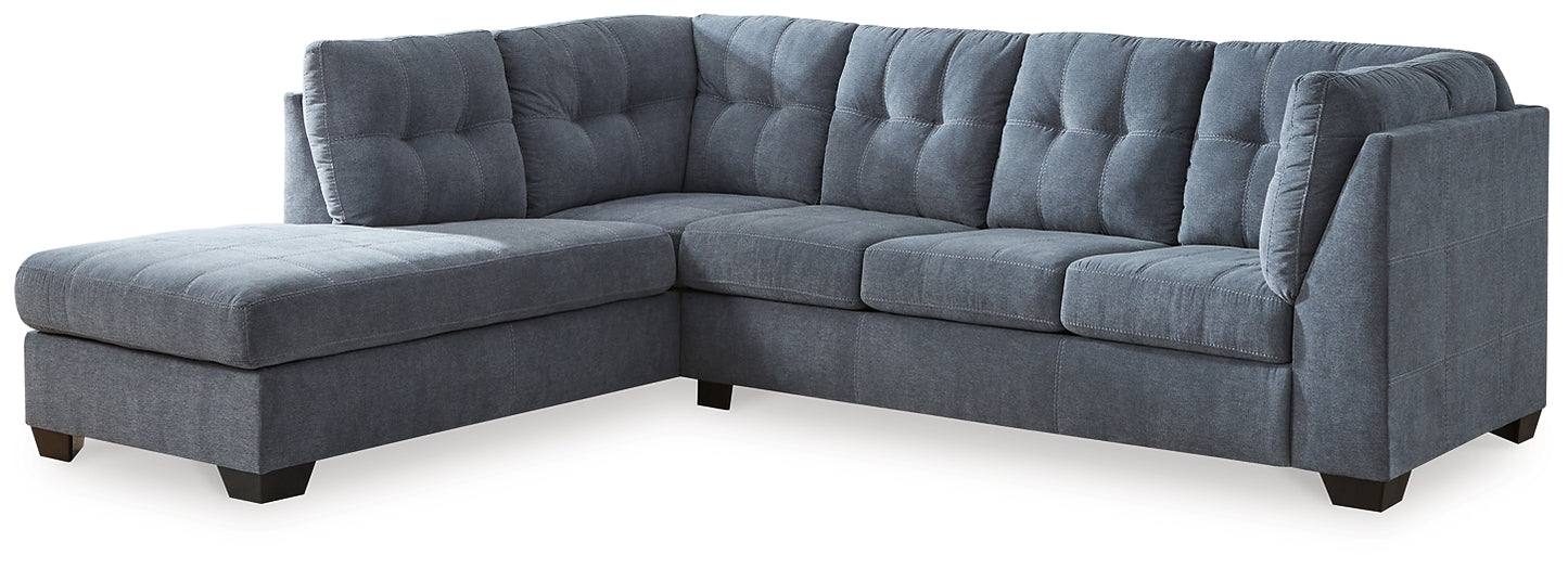 Seccional cama Marleton de 2 piezas con chaise longue