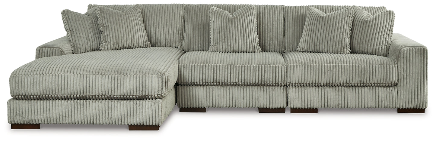Seccional Lindyn de 3 piezas con chaise longue