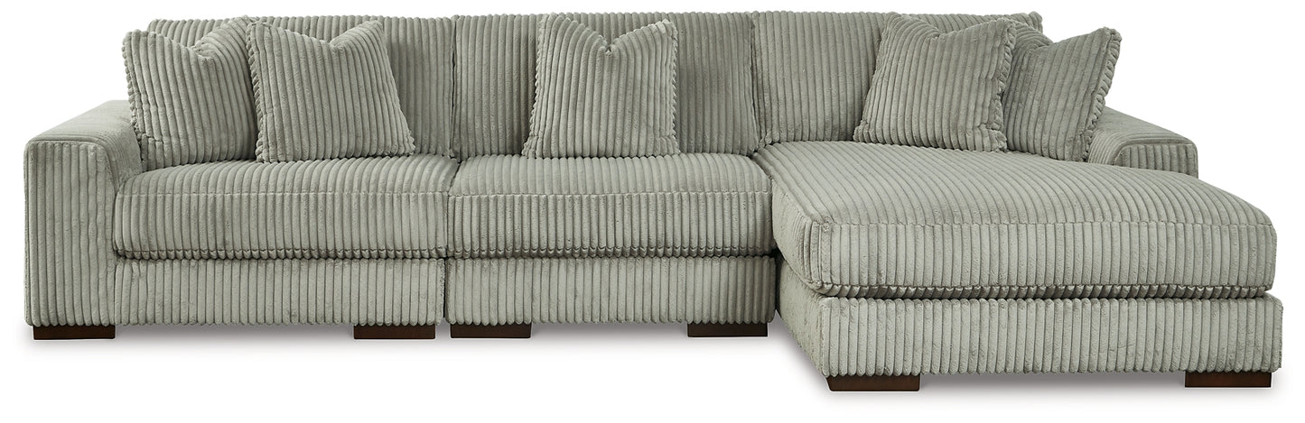 Seccional Lindyn de 3 piezas con chaise longue
