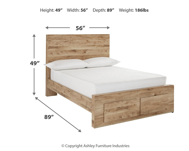 Hyanna Panel Storage Bed With Mirrored Dresser