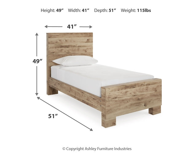 Hyanna Panel Bed With Mirrored Dresser