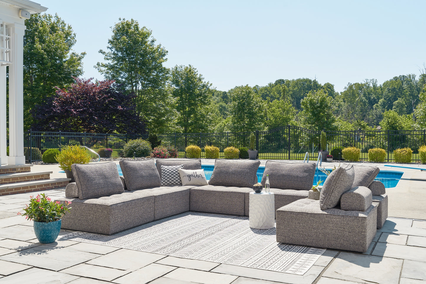 Seccional de exterior Bree Zee de 8 piezas