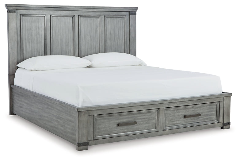 Cama con almacenaje Russelyn y tocador con espejo