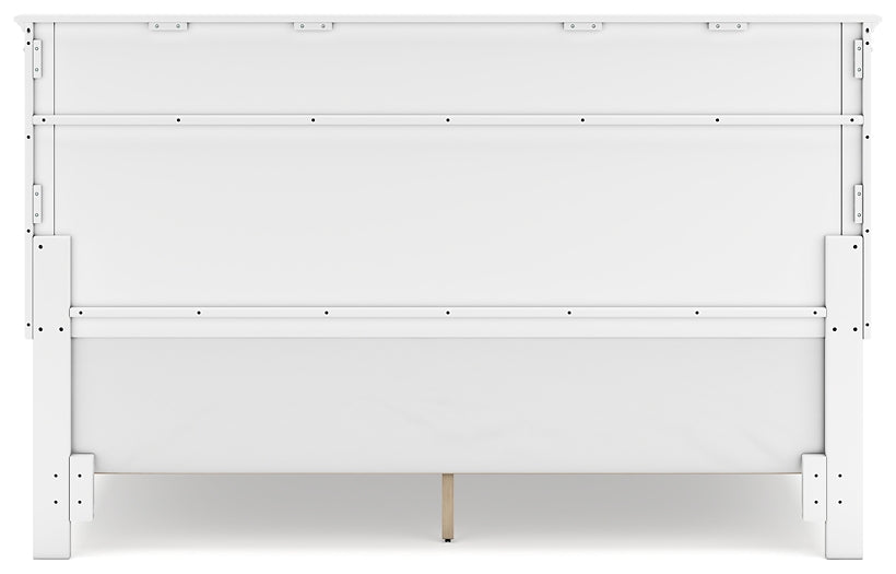Cama Fortman con paneles y tocador con espejo