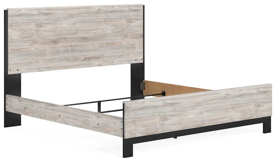 Cama Vessalli con paneles y tocador con espejo