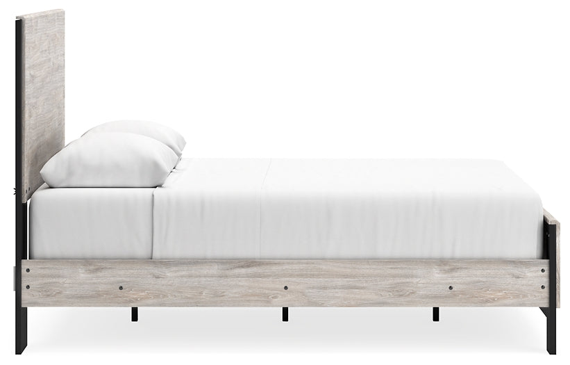 Cama Vessalli con paneles y tocador con espejo