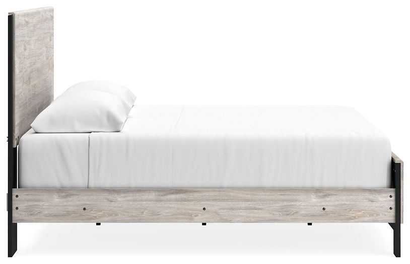 Cama Vessalli con paneles y tocador con espejo