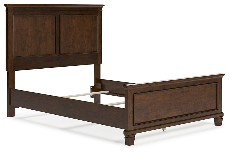 Danabrin Panel Bed With Mirrored Dresser