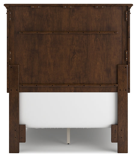 Danabrin Panel Bed With Mirrored Dresser, Chest And 2 Nightstands