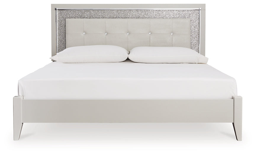 Cama tapizada con paneles Zyniden