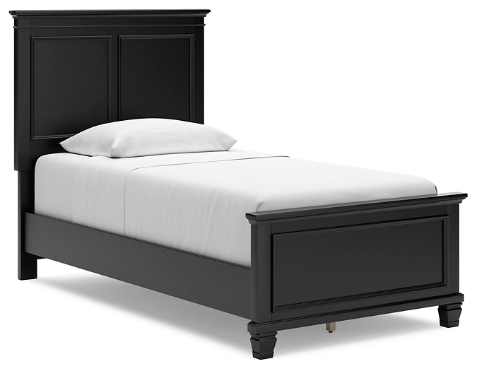 Lanolee Panel Bed With Mirrored Dresser And Nightstand