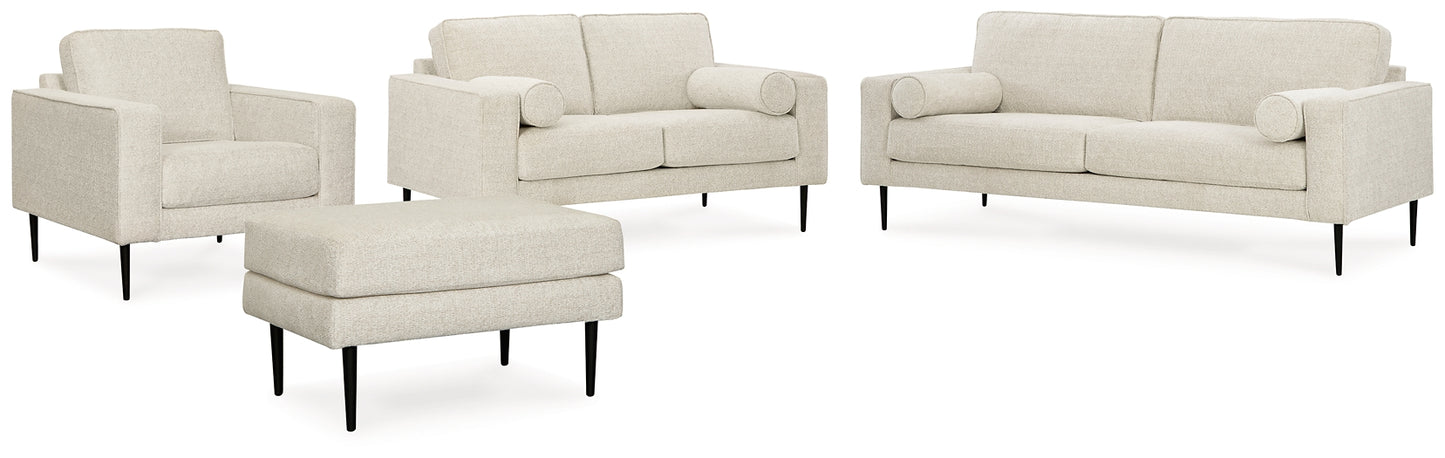 Sofá, loveseat, silla y otomana Hazela