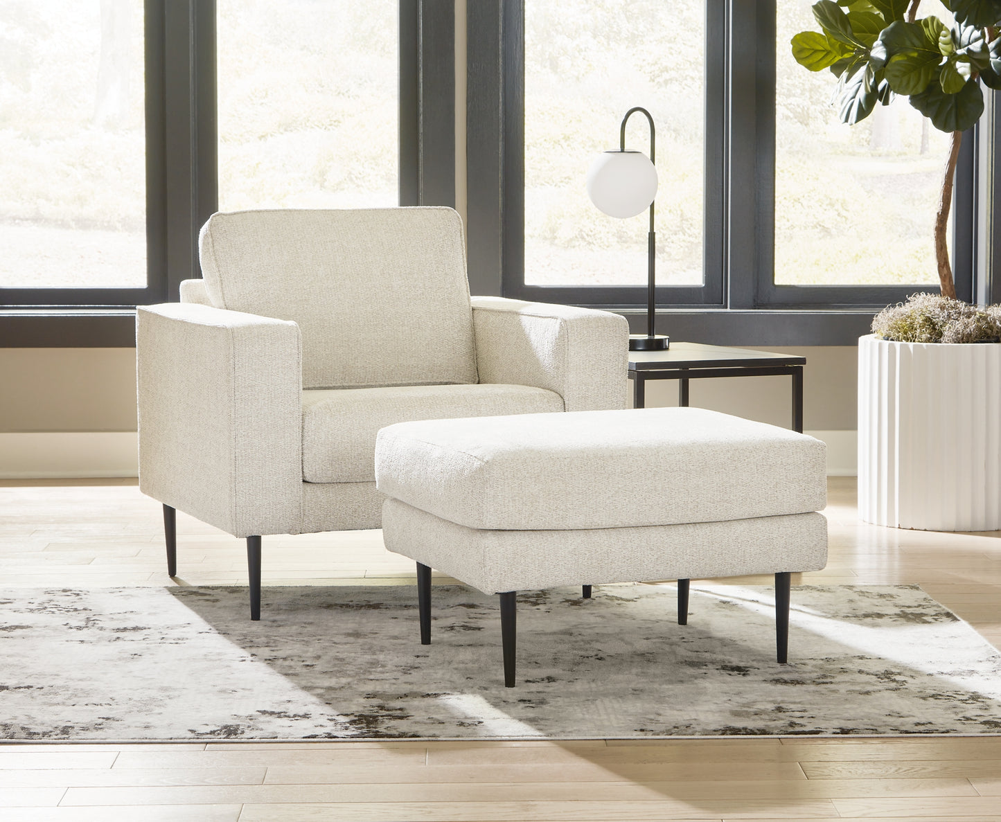 Sofá, loveseat, silla y otomana Hazela
