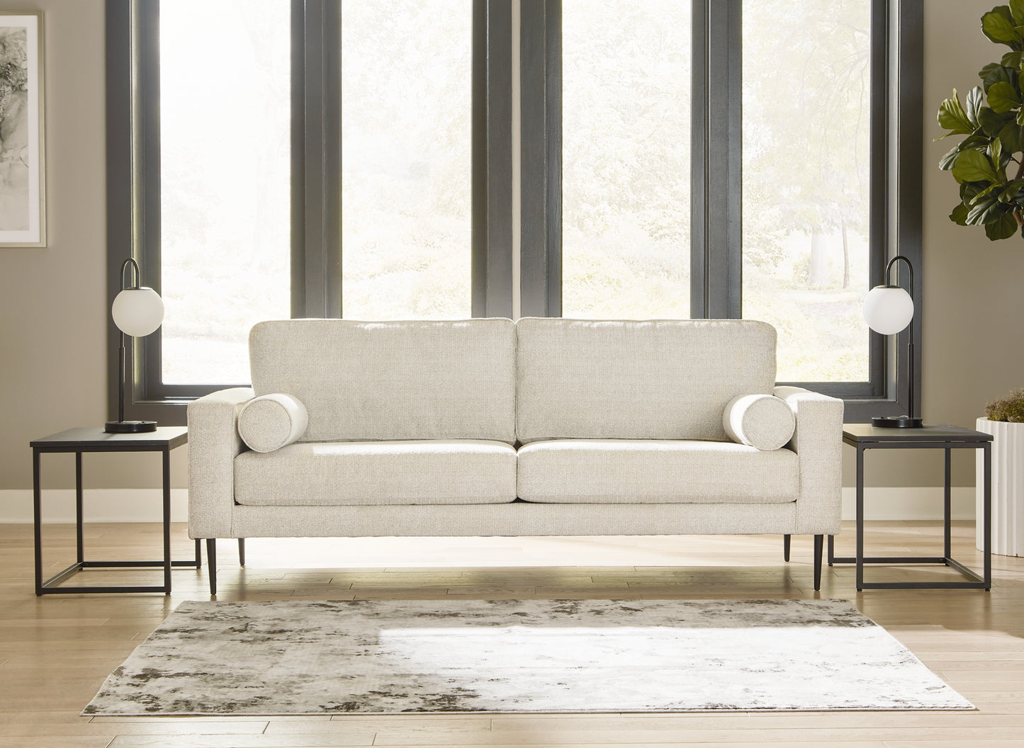 Sofá, loveseat, silla y otomana Hazela