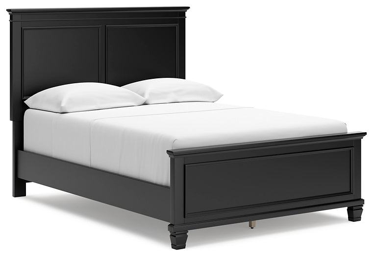 Lanolee Panel Bed With Mirrored Dresser And Chest