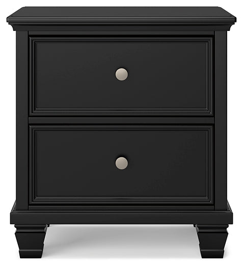 Lanolee California Panel Bed With Mirrored Dresser And Nightstand
