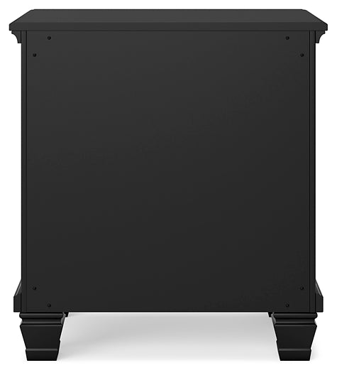 Lanolee California Panel Bed With Mirrored Dresser And Nightstand