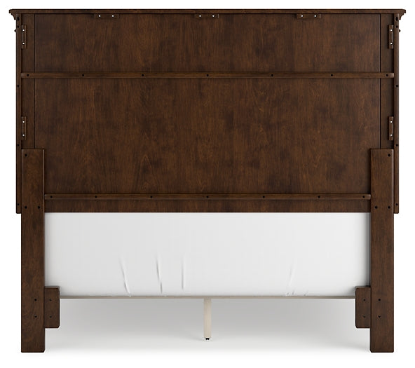 Danabrin Panel Bed With Mirrored Dresser And Chest