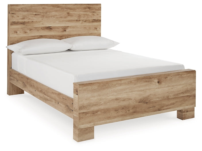 Hyanna Panel Bed With Mirrored Dresser And Chest