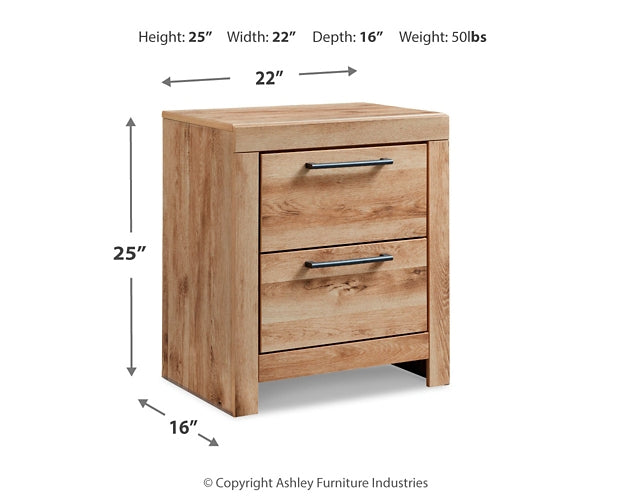 Hyanna Panel Bed With Storage With Mirrored Dresser And Nightstand