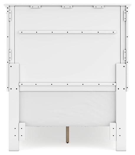 Fortman Panel Bed With Mirrored Dresser And Chest