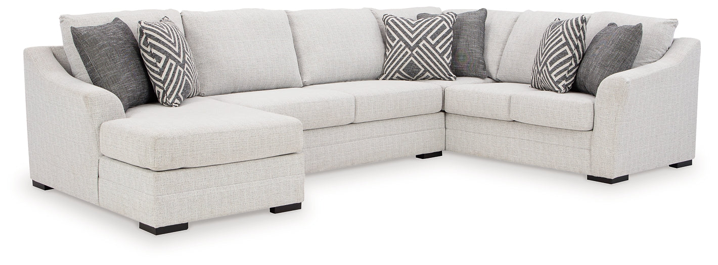 Seccional de 3 piezas con chaise longue Koralynn