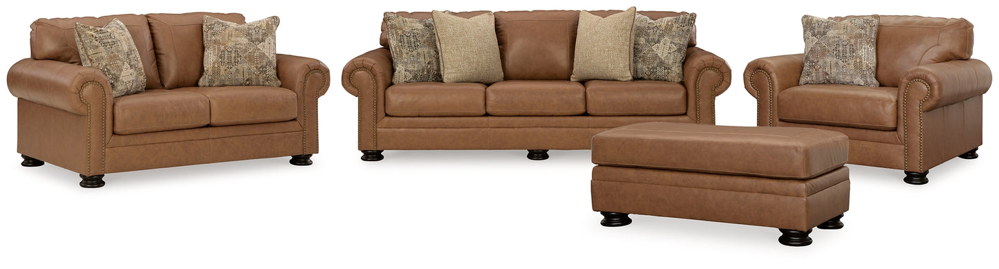 Sofá, loveseat, silla y otomana Carianna