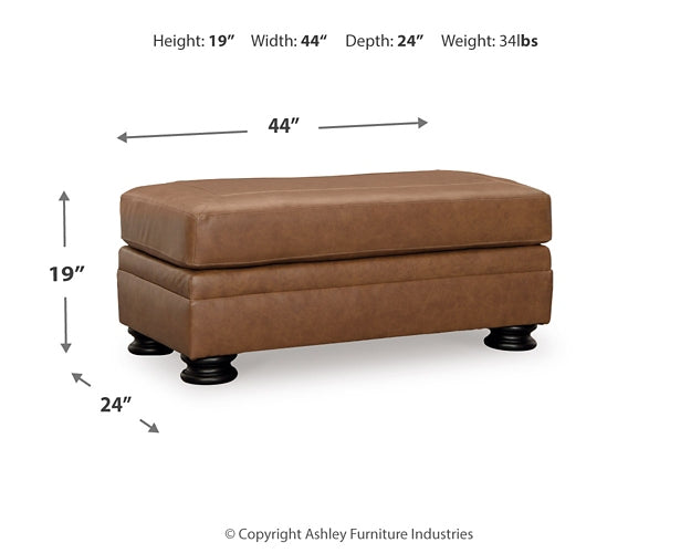 Sofá, loveseat, silla y otomana Carianna