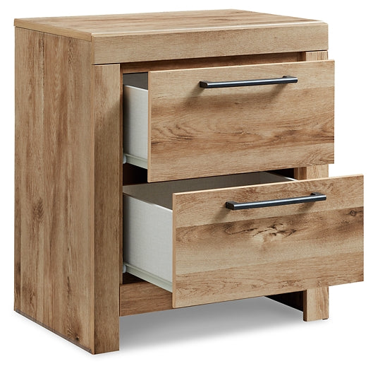 Hyanna Panel Storage Bed With Mirrored Dresser And Nightstand