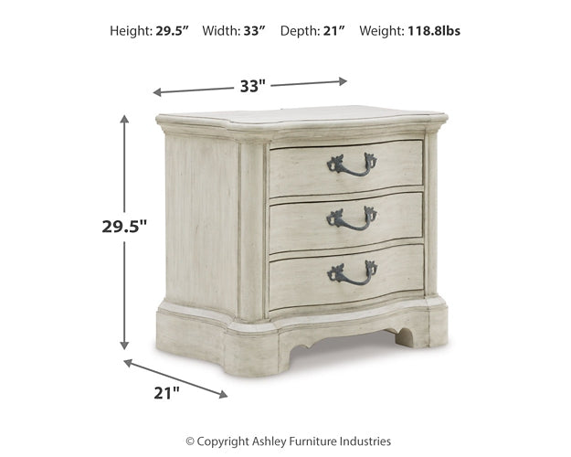 Cama tapizada California Arlendyne con cómoda con espejo, cómoda y mesita de noche