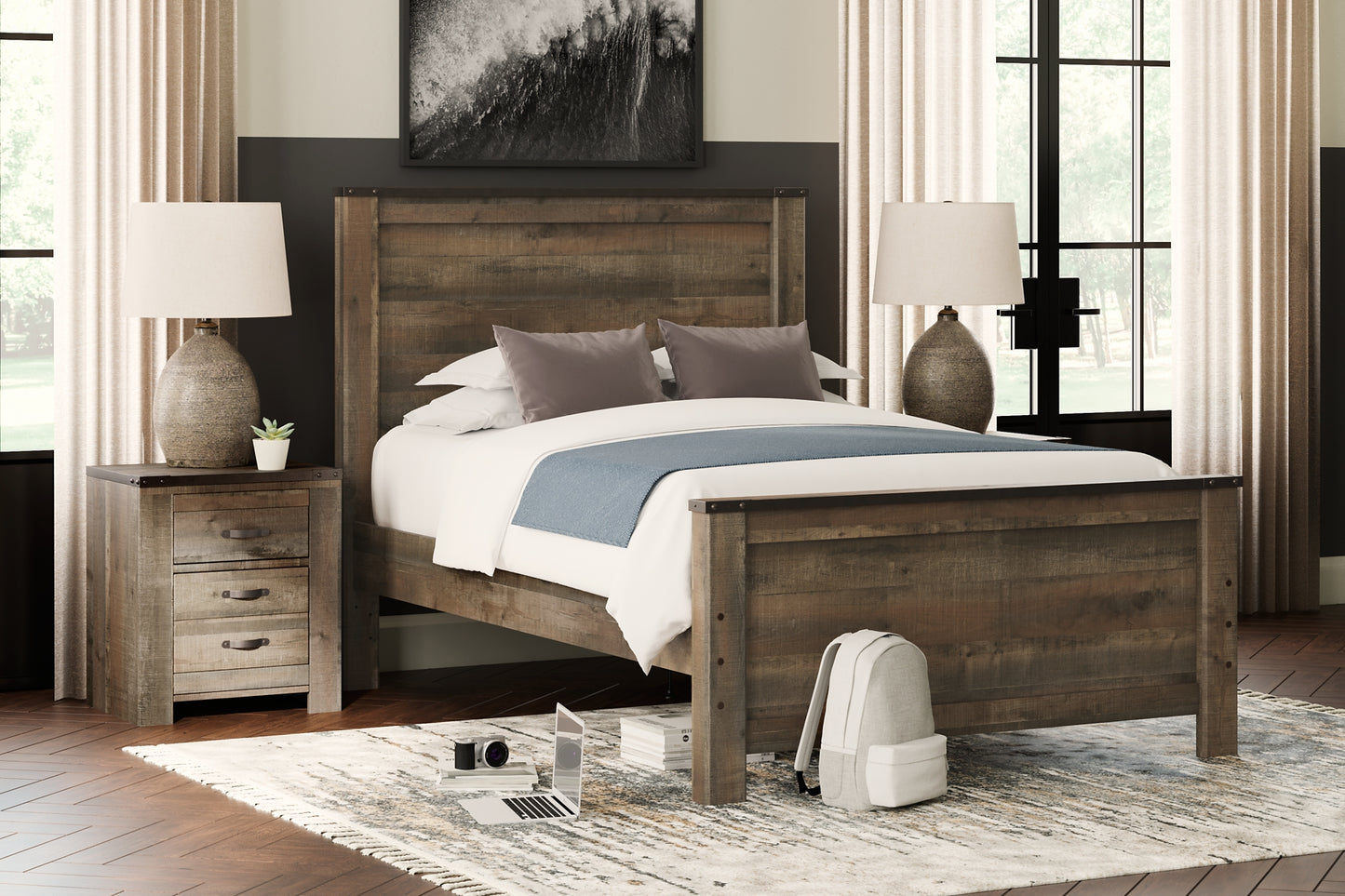 Cama con paneles Trinell