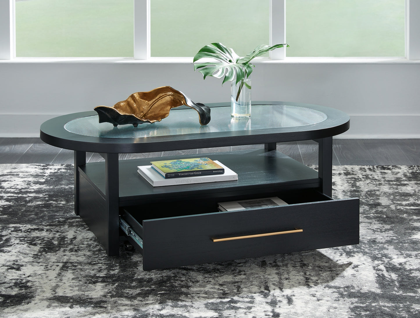 Mesa de cóctel ovalada Winbardi