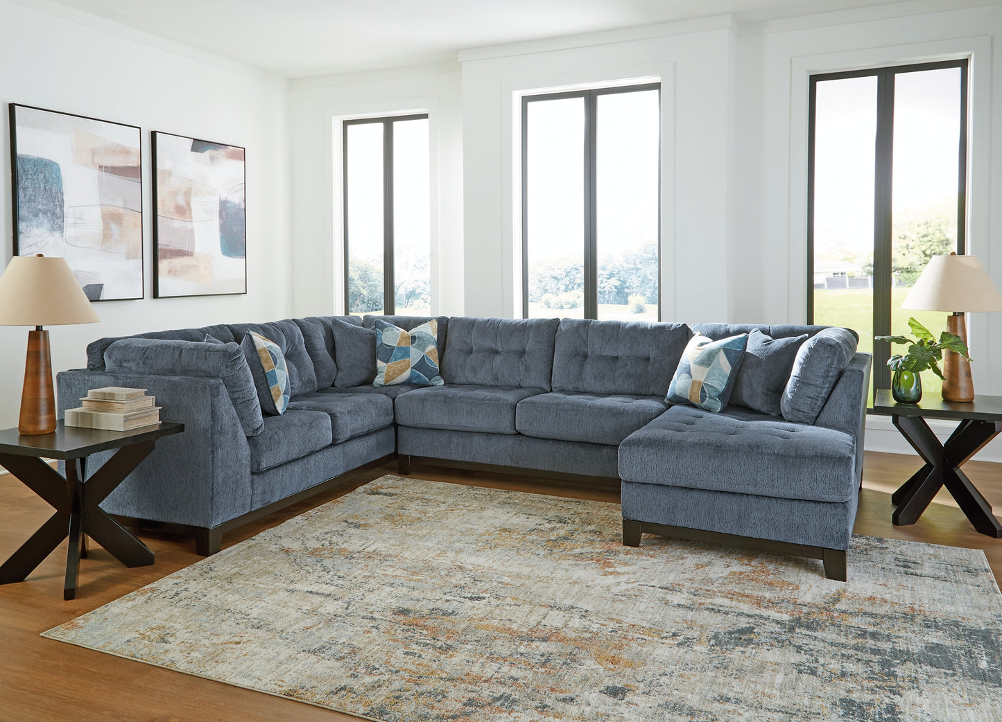 Seccional de 3 piezas con chaise longue Maxon Place