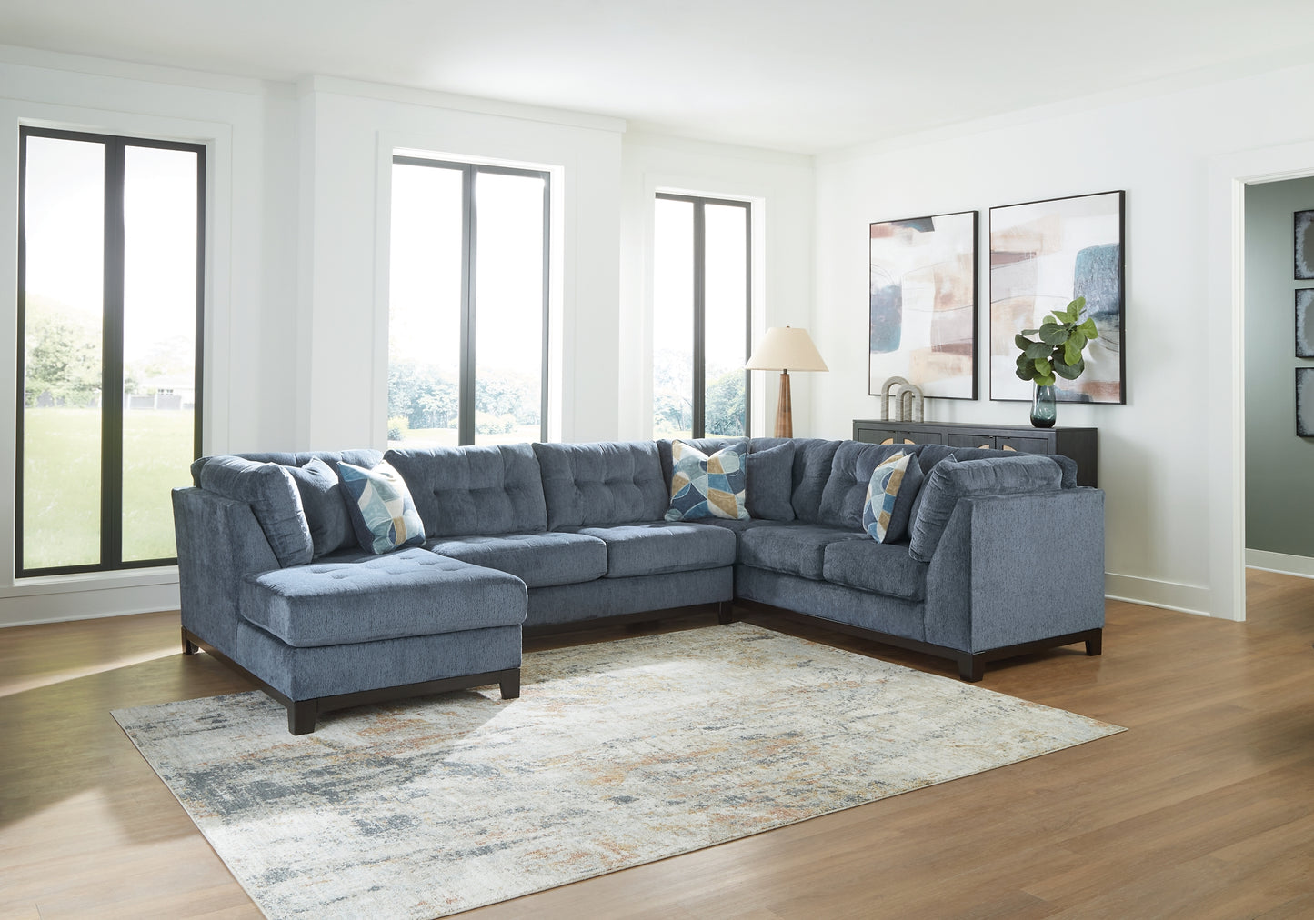Seccional de 3 piezas con chaise longue Maxon Place