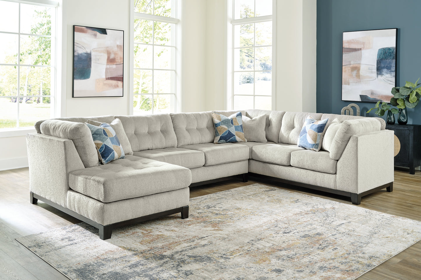 Seccional de 3 piezas con chaise longue Maxon Place