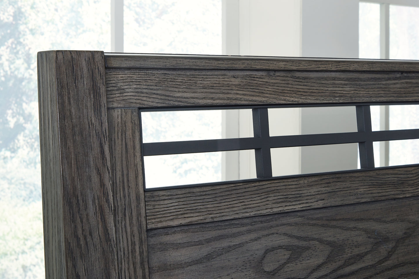 Cama Montillan con paneles, cómoda y cómoda con espejo