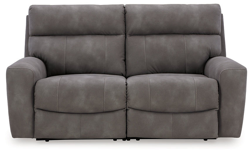Loveseat seccional reclinable eléctrico de dos piezas DuraPella de última generación