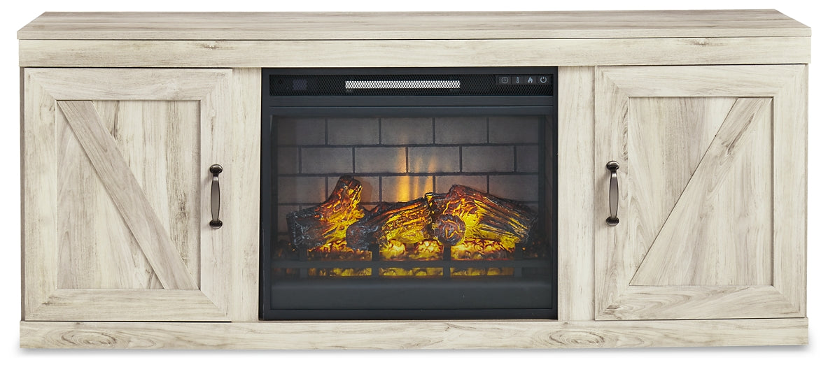 Centro de entretenimiento Bellaby de 4 piezas con chimenea eléctrica